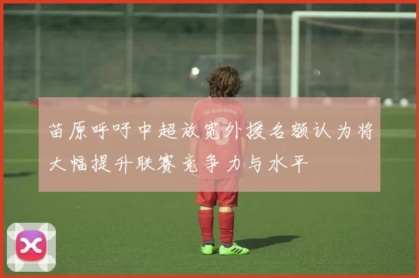 苗原呼吁中超放宽外援名额认为将大幅提升联赛竞争力与水平